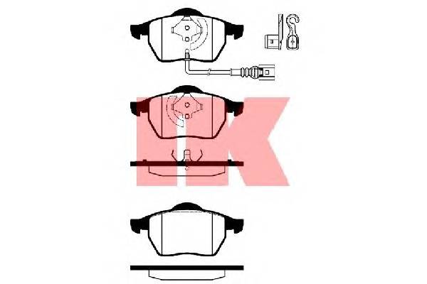 NK 224757 Комплект гальмівних колодок,