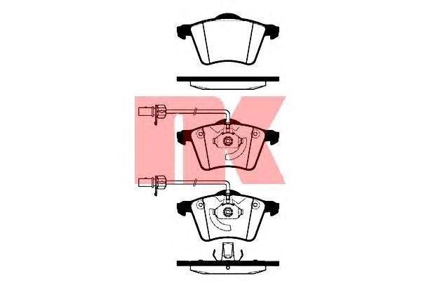 NK 224763 Комплект гальмівних колодок,