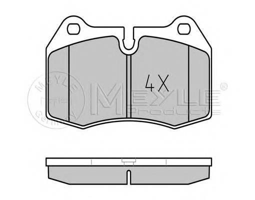 MEYLE 025 214 7118 Комплект гальмівних колодок,