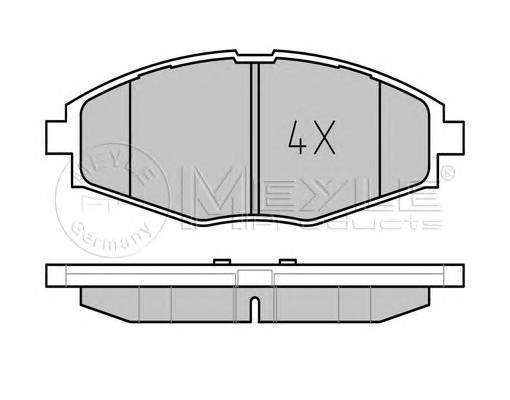 MEYLE 025 232 4117/PD Комплект тормозных колодок,