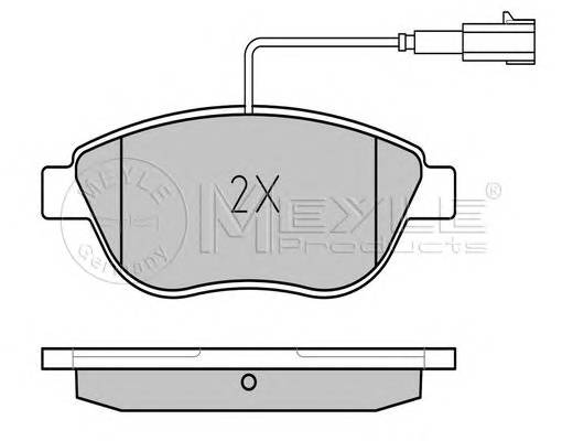 MEYLE 025 237 0918/PD Комплект гальмівних колодок,