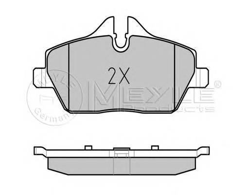 MEYLE 025 239 1517 Комплект тормозных колодок,