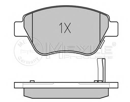 MEYLE 025 239 8217/W Комплект тормозных колодок,