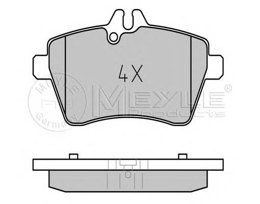 MEYLE 025 240 7719 Комплект гальмівних колодок,