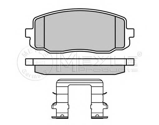 MEYLE 025 242 7516/W Комплект гальмівних колодок,