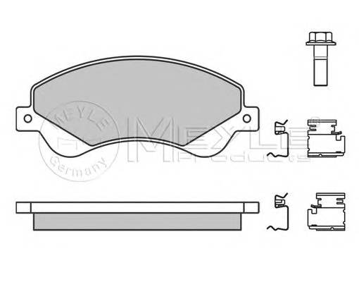 MEYLE 025 244 8518/W Комплект тормозных колодок,