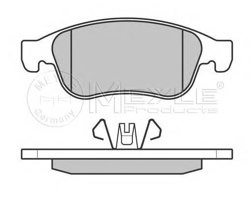 MEYLE 025 249 1418/PD Комплект гальмівних колодок,