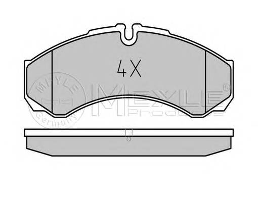 MEYLE 025 291 2120 Комплект гальмівних колодок,