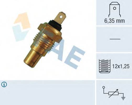 FAE 31580 Датчик, температура охолоджувальної