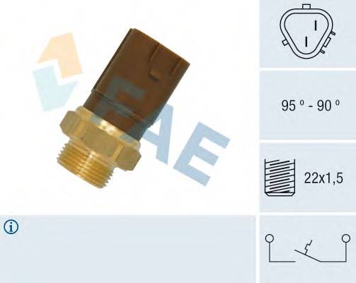 FAE 36720 Термовыключатель, вентилятор радиатора