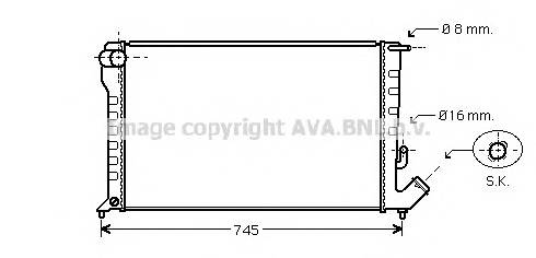 AVA QUALITY COOLING CNA2194 Радиатор, охлаждение двигателя