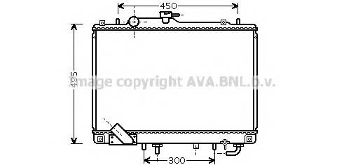 AVA QUALITY COOLING MT2157 Радиатор, охлаждение двигателя