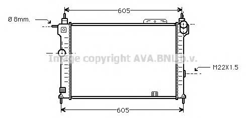 AVA QUALITY COOLING OLA2028 Радиатор, охлаждение двигателя