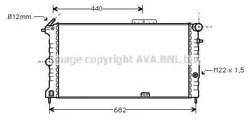 AVA QUALITY COOLING OLA2190 Радиатор, охлаждение двигателя