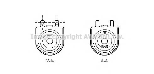 AVA QUALITY COOLING PE3271 масляный радиатор, двигательное