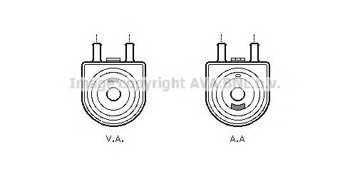 AVA QUALITY COOLING PE3285 масляный радиатор, двигательное