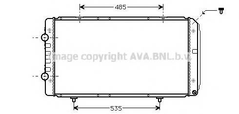 AVA QUALITY COOLING PEA2268 Радиатор, охлаждение двигателя