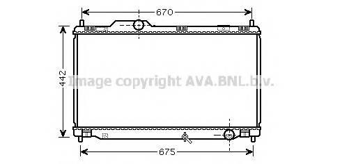 AVA QUALITY COOLING TO2461 Радиатор, охлаждение двигателя