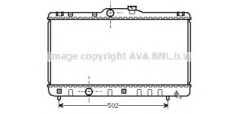 AVA QUALITY COOLING TOA2147 Радиатор, охлаждение двигателя