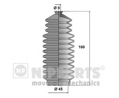 NIPPARTS J2841000 Комплект пильника, рульове