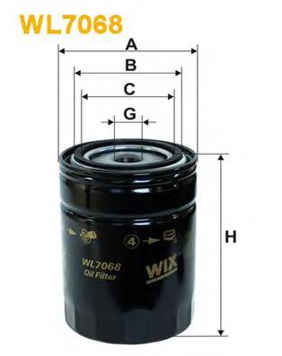 WIX FILTERS WL7068 Масляный фильтр