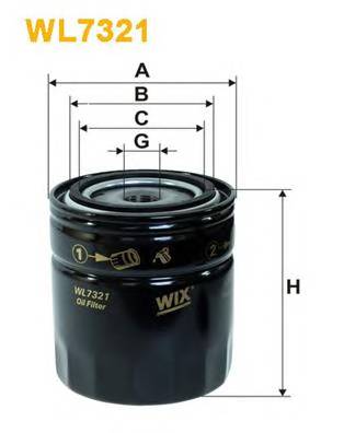 WIX FILTERS WL7321 Масляный фильтр