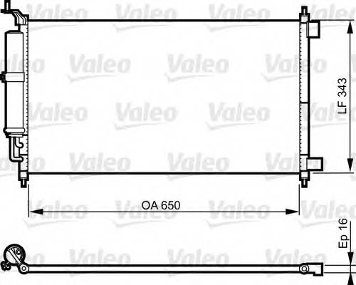 VALEO 814221 Конденсатор, кондиционер