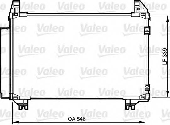 VALEO 814233 Конденсатор, кондиціонер