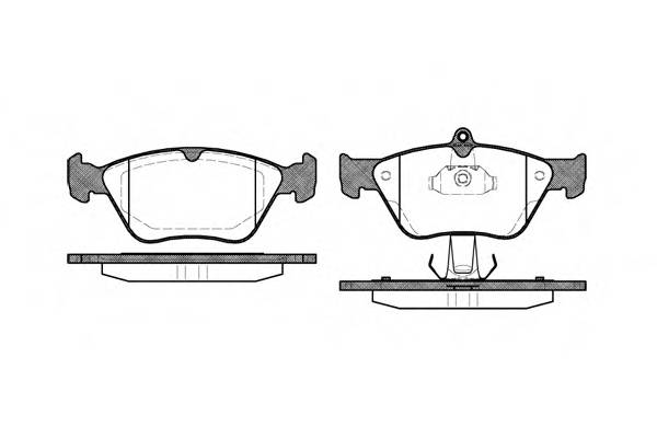 WOKING P5683.00 Комплект тормозных колодок,