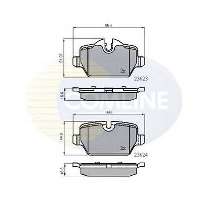 COMLINE CBP01710 Комплект гальмівних колодок,