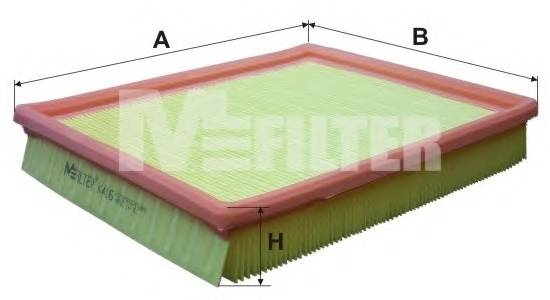 MFILTER K416 Фильтр воздушный OPEL