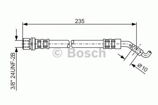 BOSCH 1 987 476 207 Гальмівний шланг