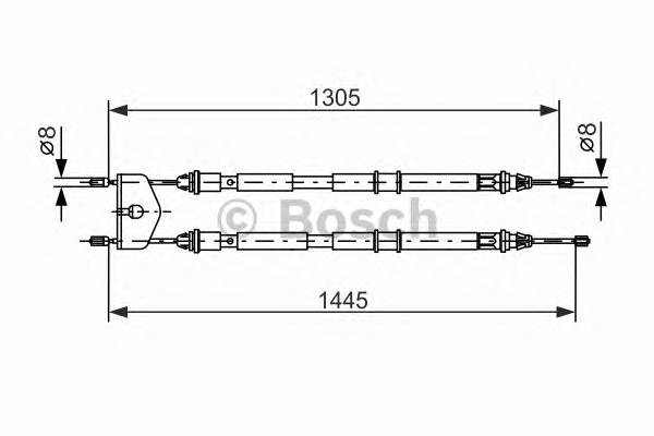 BOSCH 1 987 477 732 Трос, стояночная тормозная