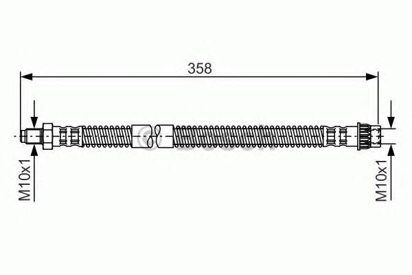 BOSCH 1 987 481 152 Тормозной шланг