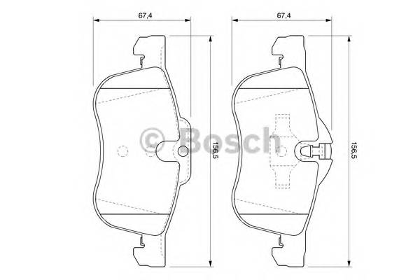 BOSCH 0 986 424 758 Комплект гальмівних колодок,