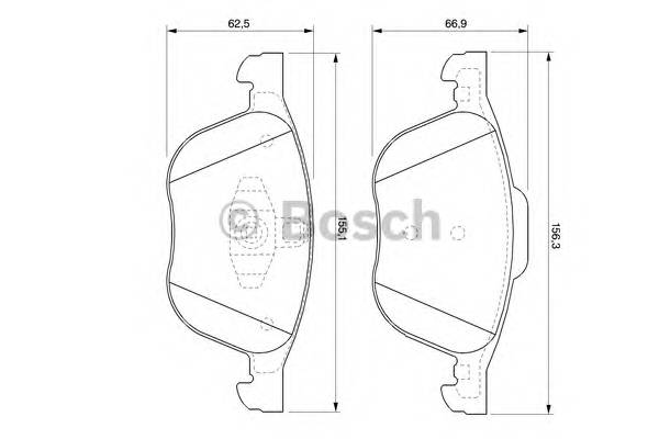 BOSCH 0 986 424 794 Комплект тормозных колодок,