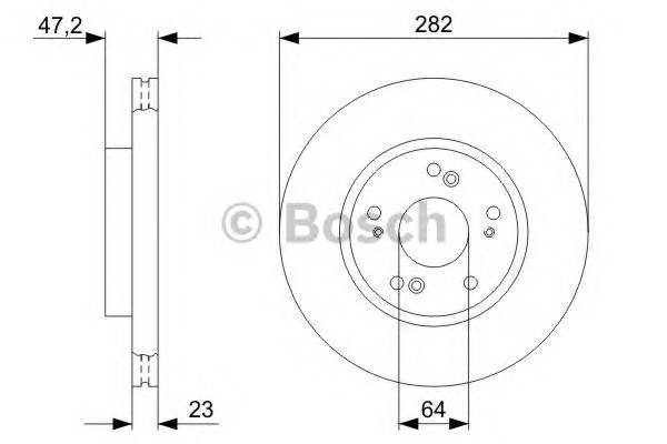 BOSCH 0 986 479 364 Тормозной диск