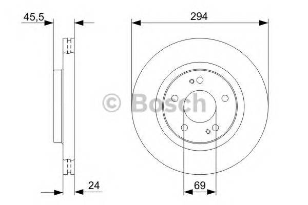 BOSCH 0 986 479 372 Тормозной диск