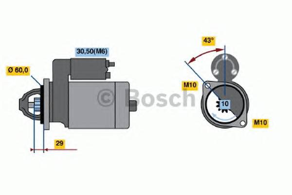 BOSCH 0 001 107 461 Стартер