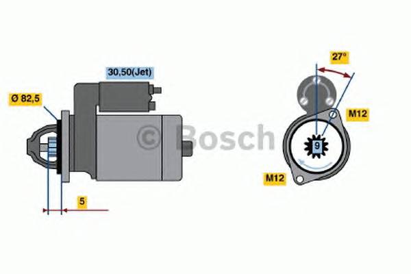 BOSCH 0 001 125 053 Стартер