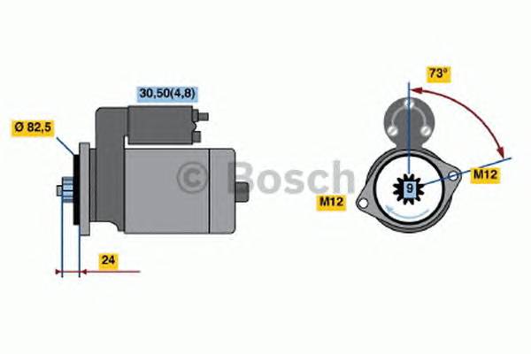 BOSCH 0 001 125 055 Стартер