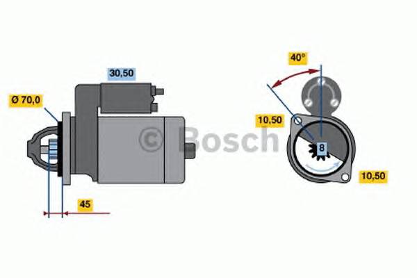 BOSCH 0 986 012 290 Стартер