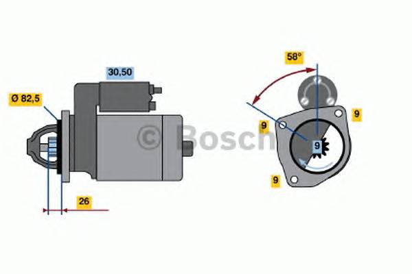 BOSCH 0 986 013 640 Стартер