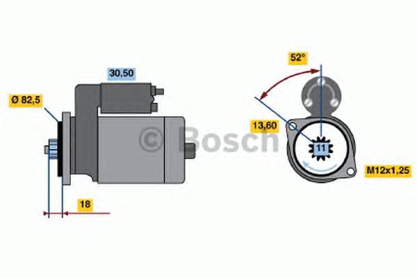 BOSCH 0 986 015 331 Стартер