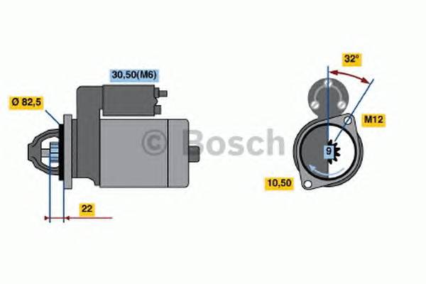 BOSCH 0 986 016 880 Стартер