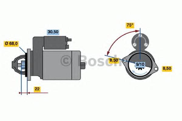 BOSCH 0 986 017 120 Стартер