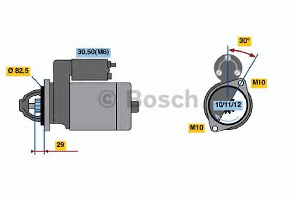 BOSCH 0 986 017 260 Стартер