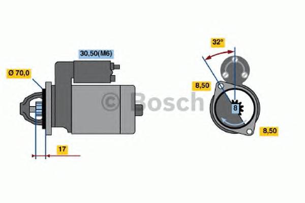 BOSCH 0 986 018 571 Стартер