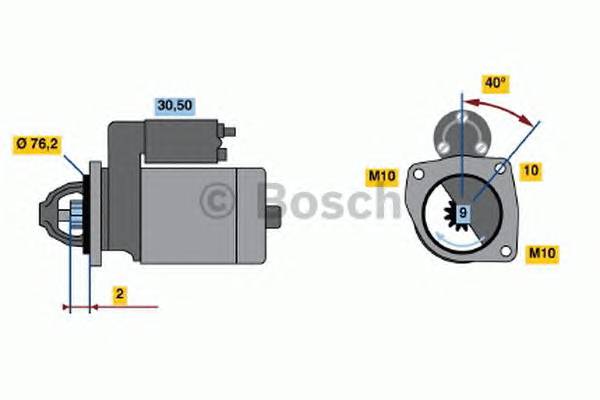 BOSCH 0 986 018 870 Стартер