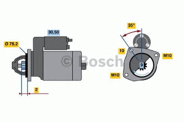 BOSCH 0 986 018 910 Стартер